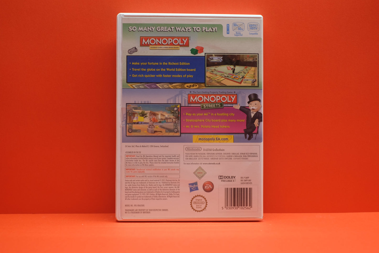 Monopoly Collection *No Manual* - Nintendo Wii - Pre-Owned