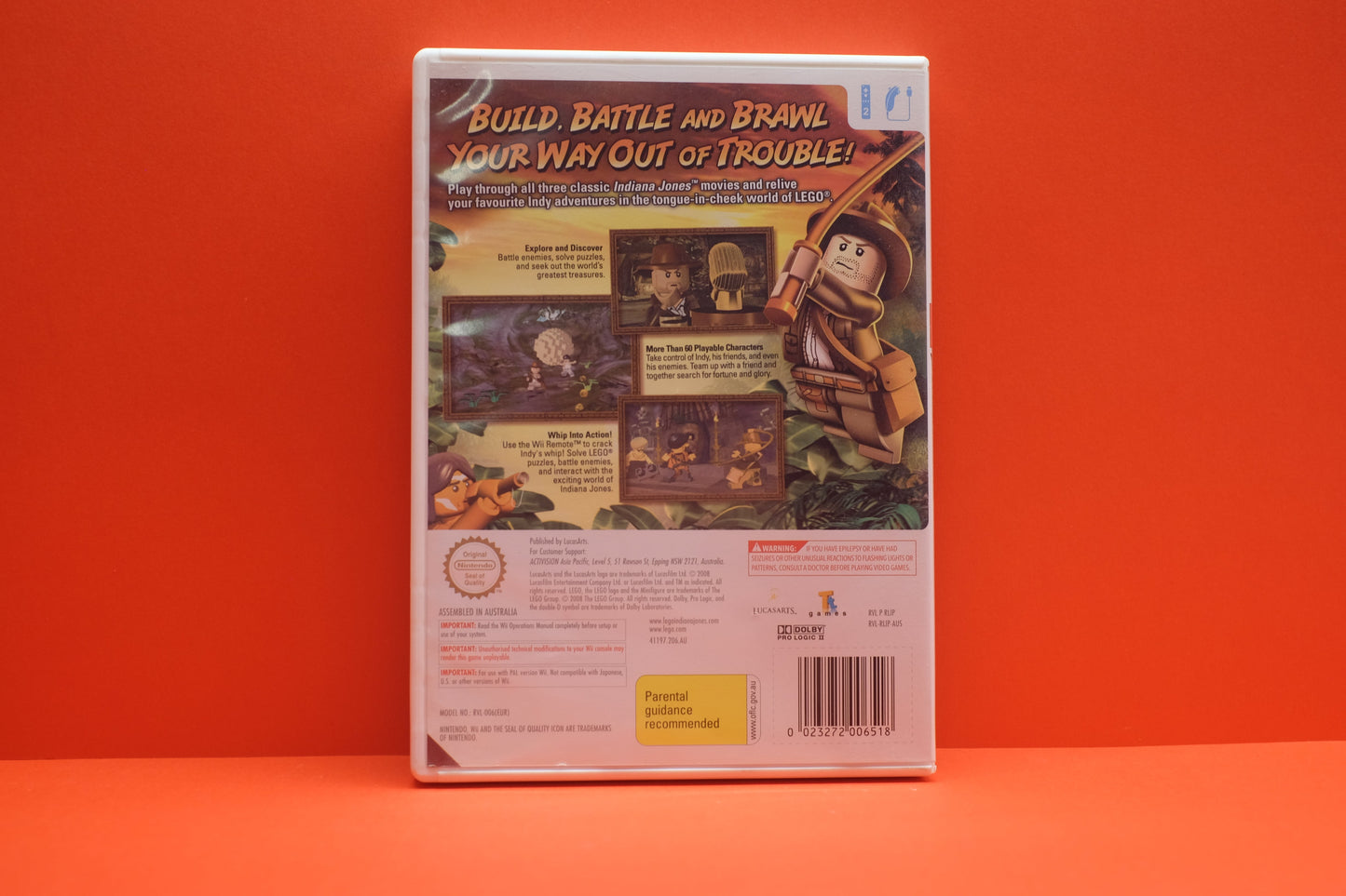 Lego Indiana Jones The Original Adventures - Nintendo Wii - Pre-Owned