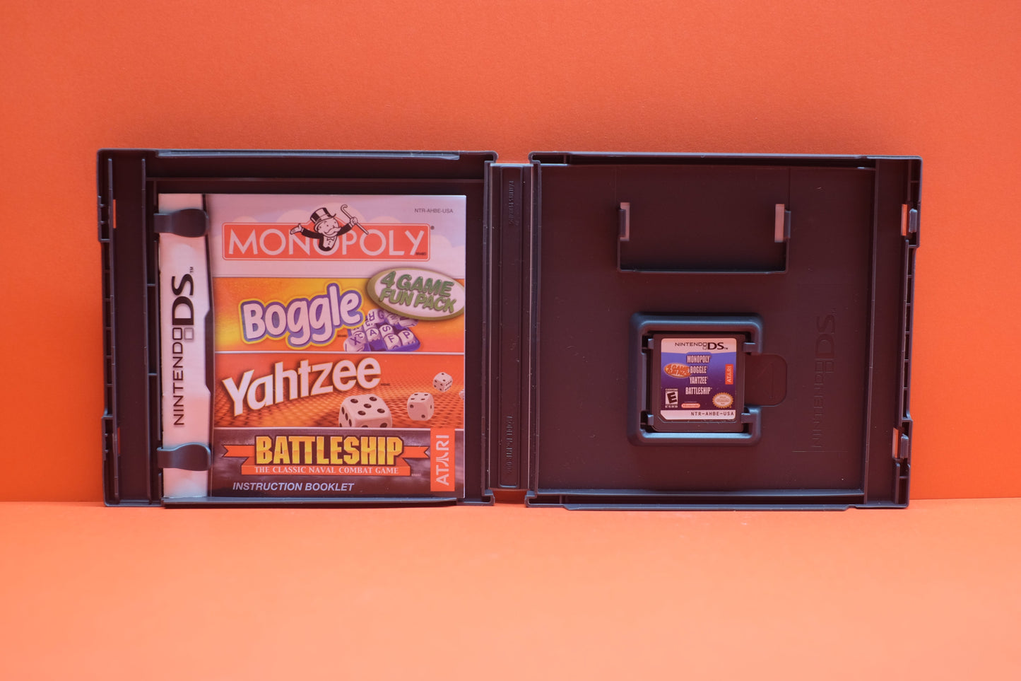 Monopoly Boggle Yahtzee Battleship 4 Game Fun Pack - Nintendo DS - Pre-Owned