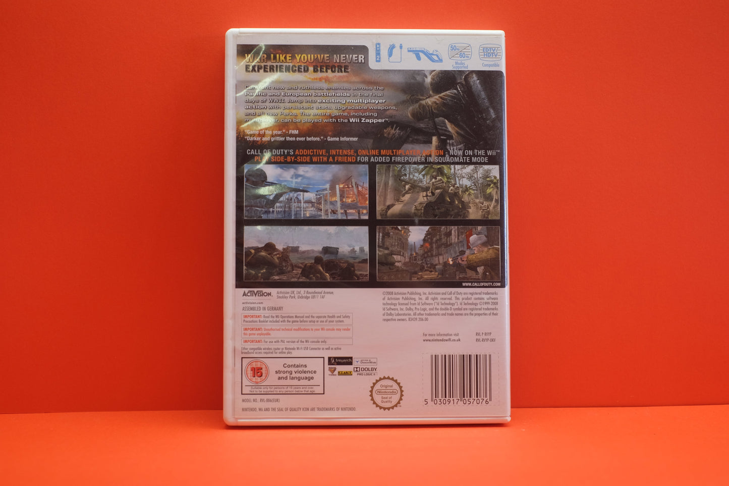 Call Of Duty World At War - Nintendo Wii - Pre-Owned