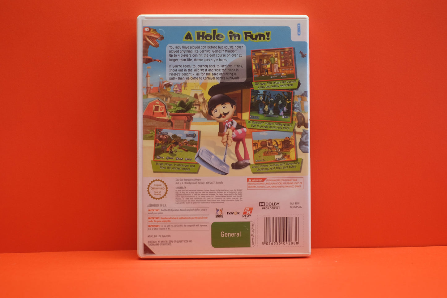 Carnival Games Mini Golf *No Manual* - Nintendo Wii - Pre-Owned