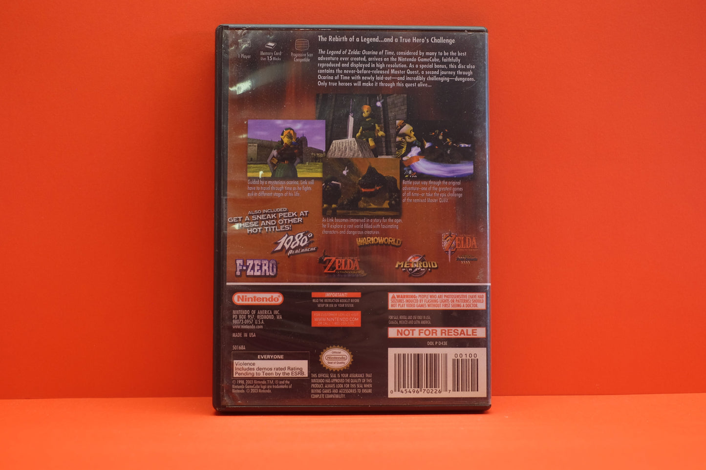 The Legend Of Zelda Ocarina Of Time *No Manual* - Nintendo Gamecube - Pre-Owned