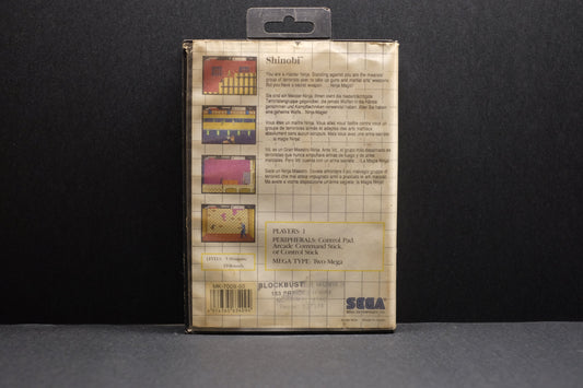 Shinobi - Sega Master System - Pre-Owned