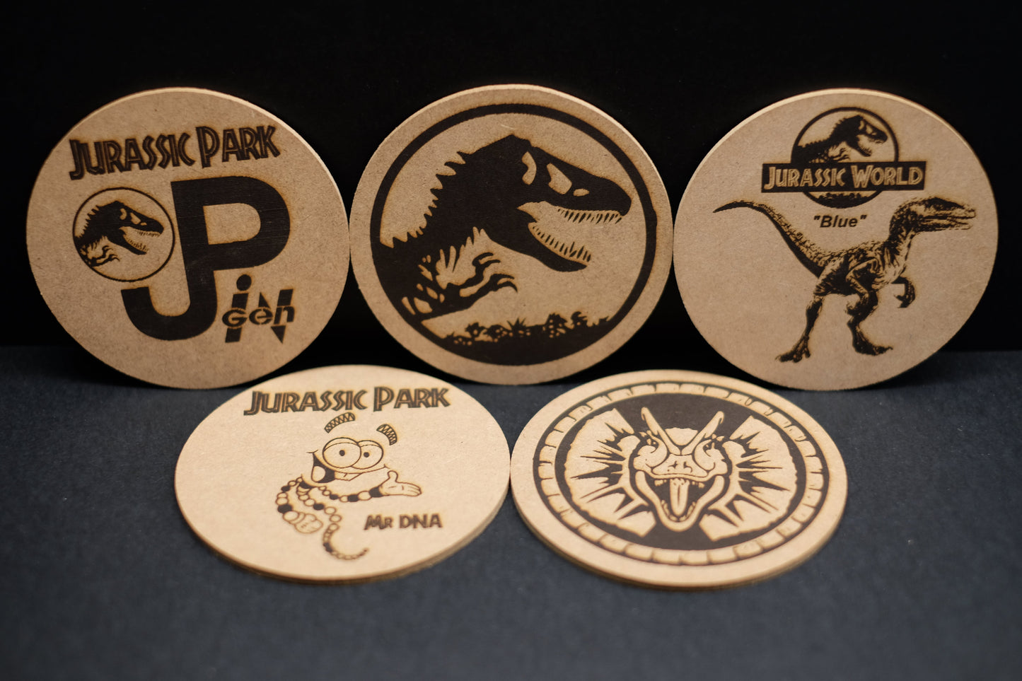 Jurassic Park Coasters - Collectables - Pre-Owned