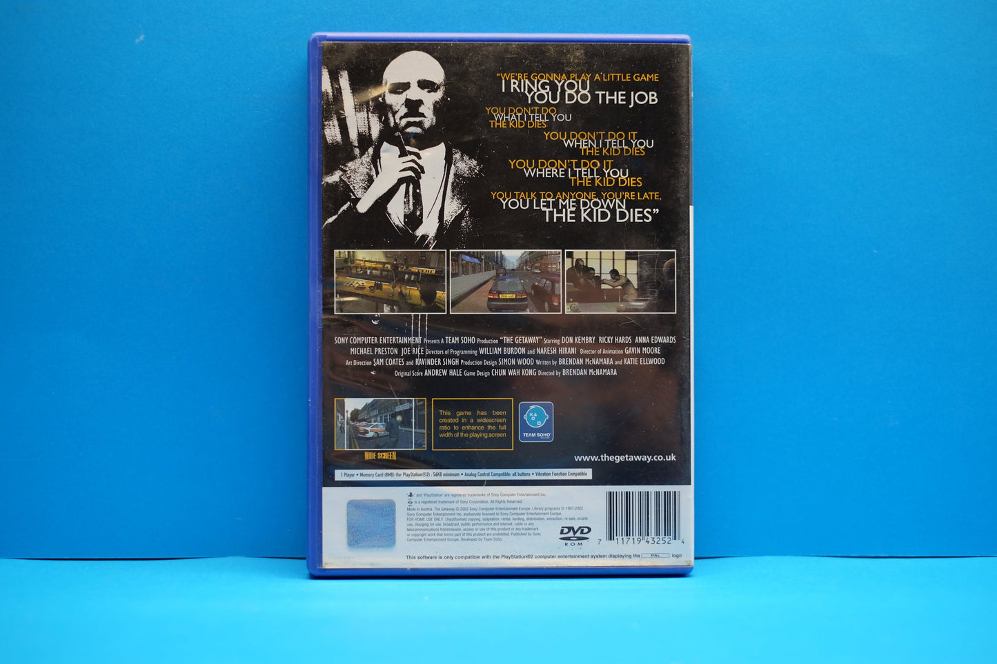 The Getaway *No Manual* - Playstation 2 - Pre-Owned