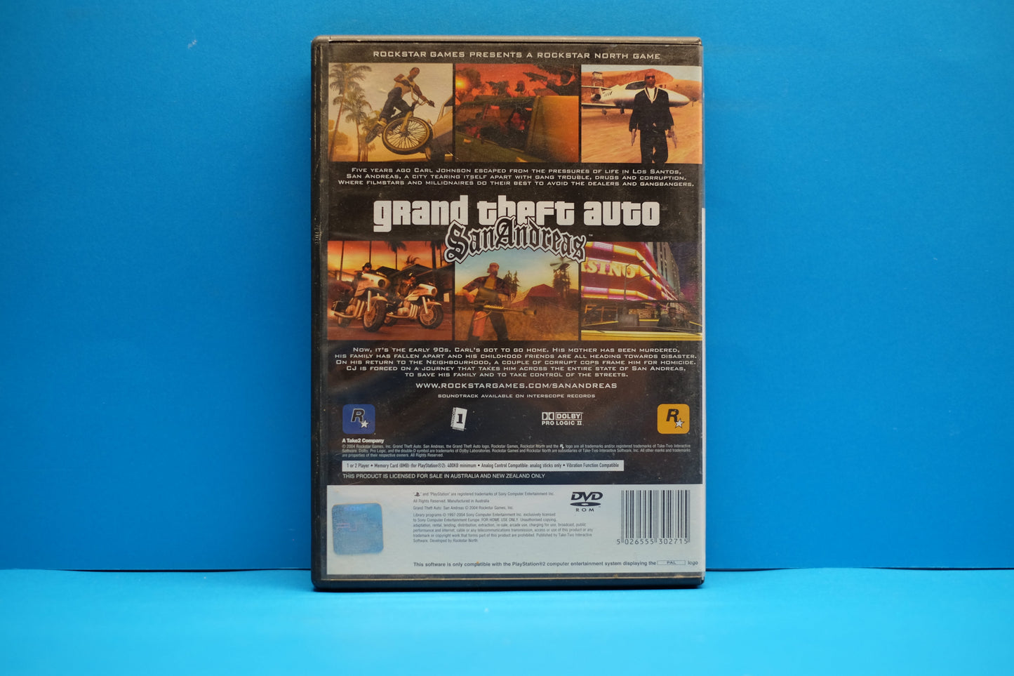 Grand Theft Auto San Andreas *No Manual* - Playstation 2 - Pre-Owned
