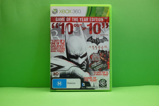 Batman Arkham City (Game Of The Year Edition) - Xbox 360 - Pre-Owned