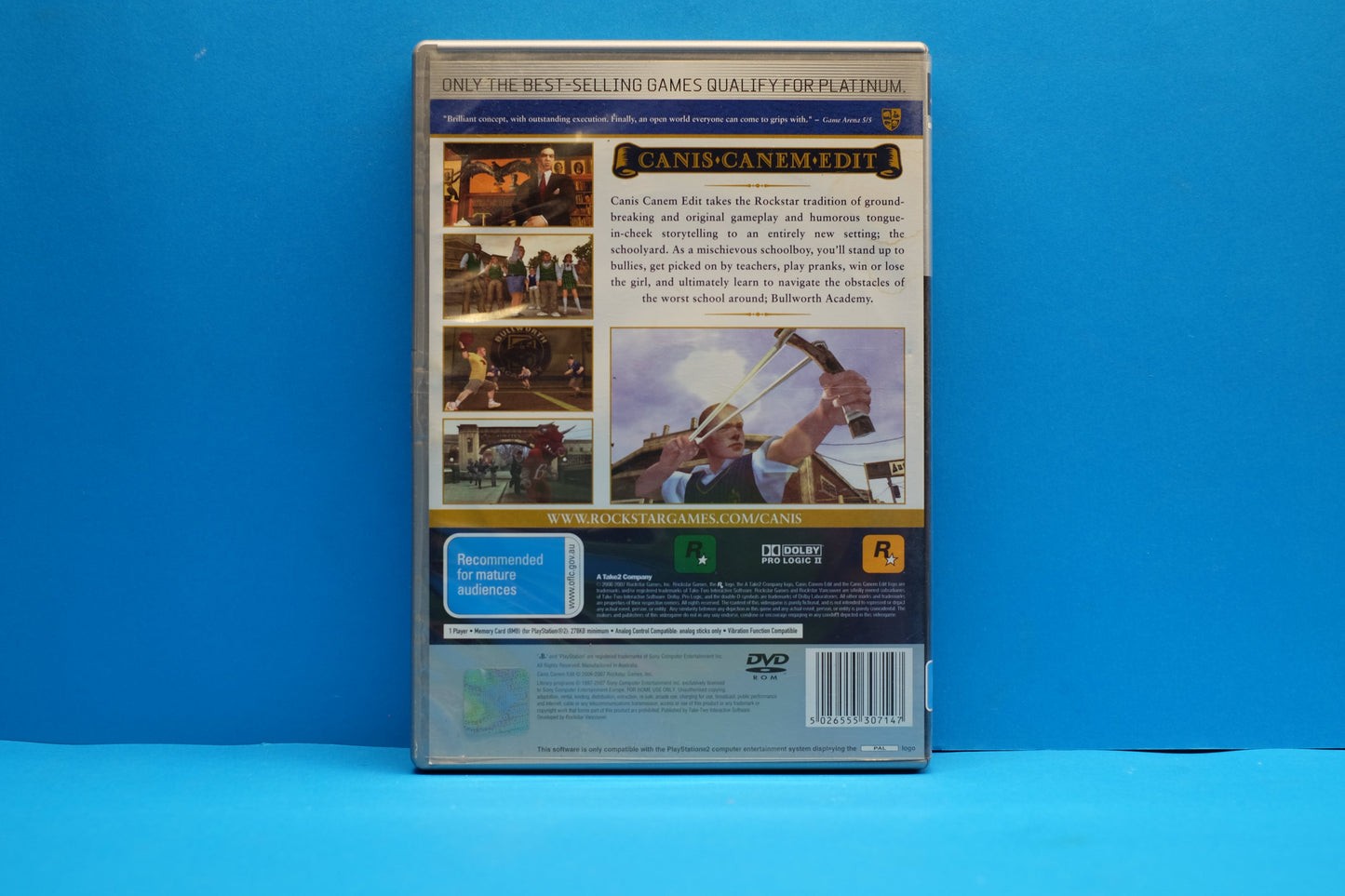 Canis Canem Edit (Bully) (Platinum) *Complete* - Playstation 2 - Pre-Owned