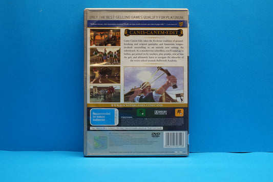 Canis Canem Edit (Bully) (Platinum) *Complete* - Playstation 2 - Pre-Owned