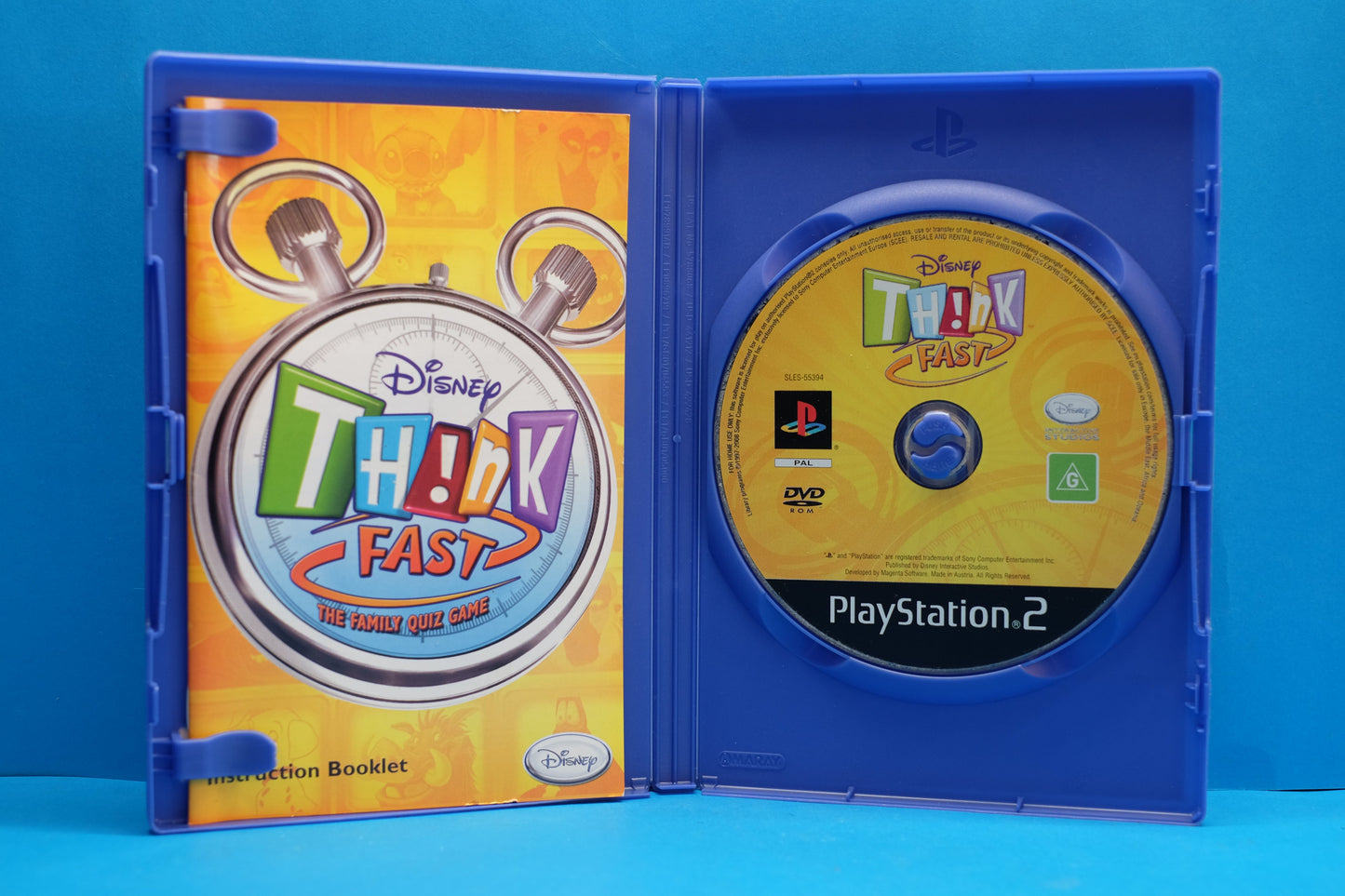 Disney Think Fast The Family Quiz Game - Playstation 2 - Pre-Owned