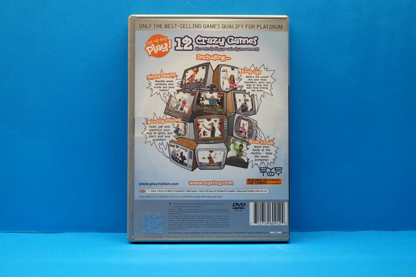 Eye Toy Play (Platinum) *No Manual* - Playstation 2 - Pre-Owned