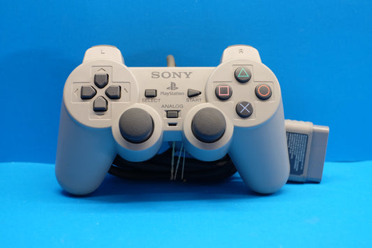 Official Dualshock Playstation 1 (Grey) Controller - Pre-Owned
