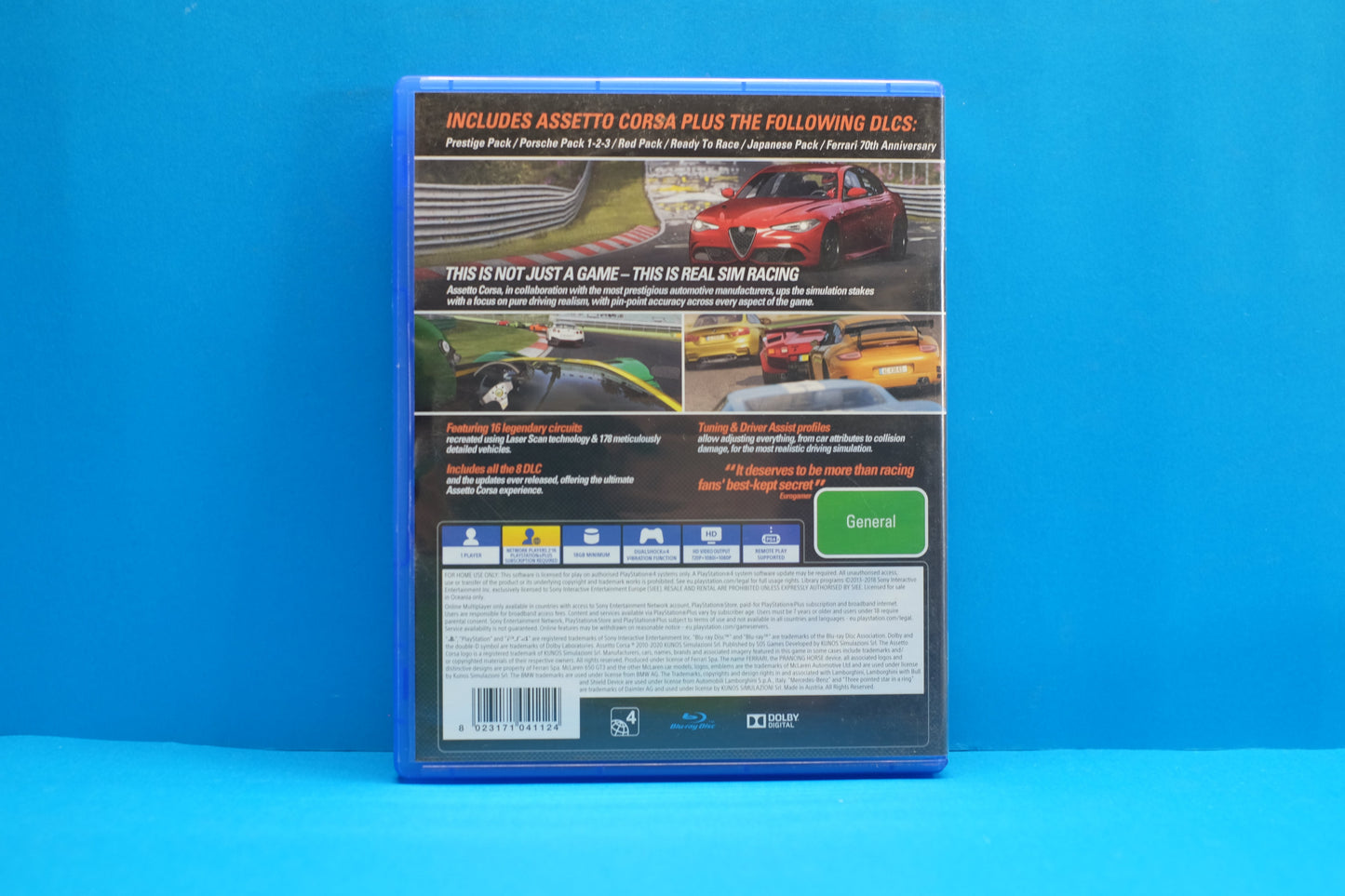 Assetto Corsa (Ultimate Edition) - Playstation 4 - Pre-Owned