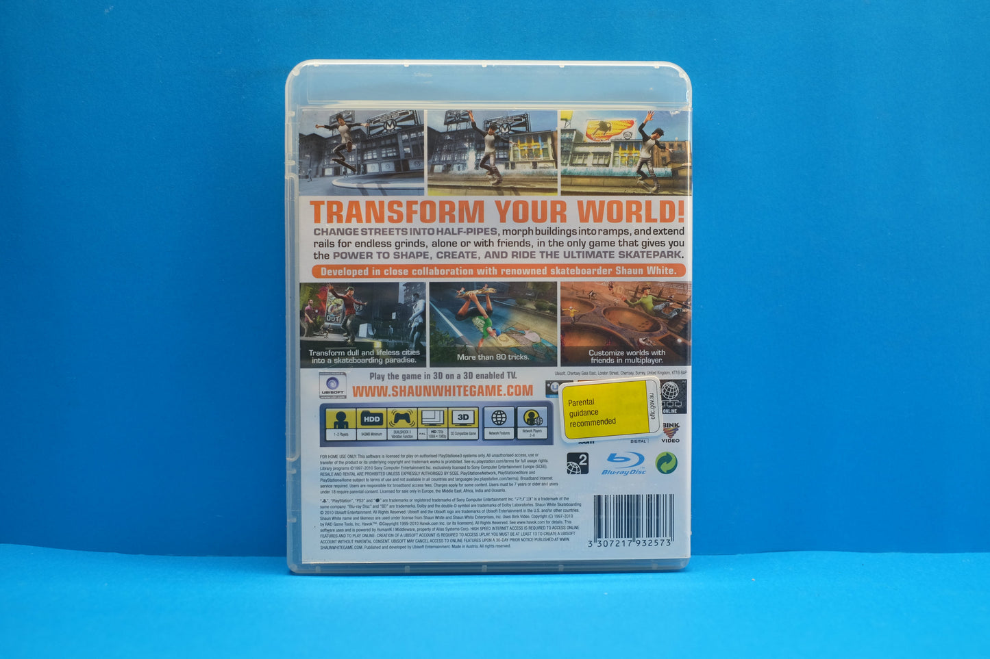 Shaun White Skateboarding *No Manual* - Playstation 3 - Pre-Owned