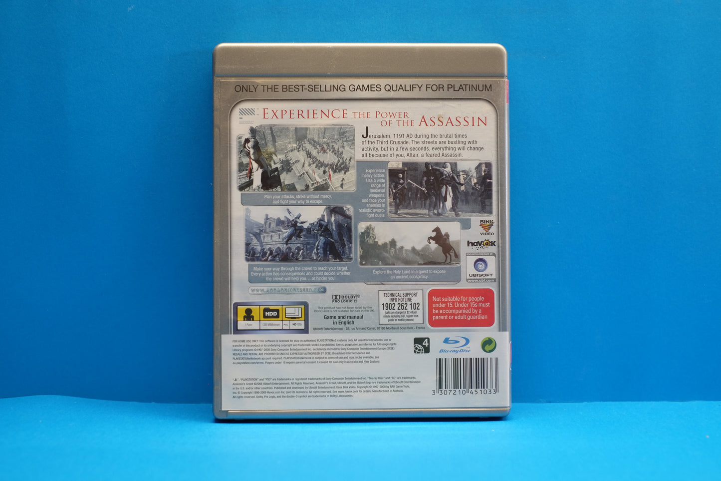 Assassins Creed (Platinum) *No Manual* - Playstation 3 - Pre-Owned