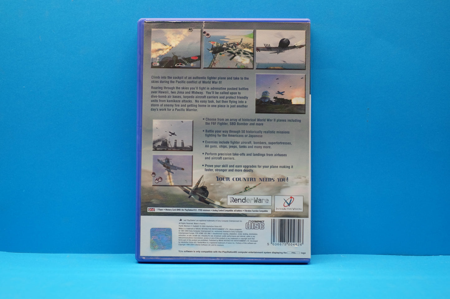 Pacific Warriors II (2) Dogfight - Playstation 2 - Pre-Owned