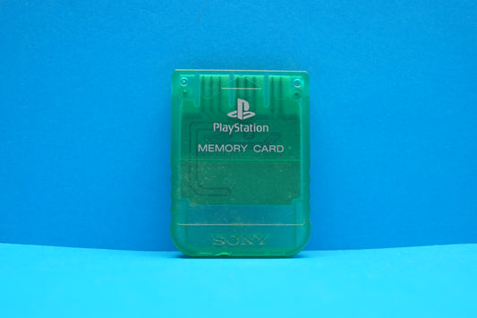 Official Playstation 1 (Transparent Green) Memory Card