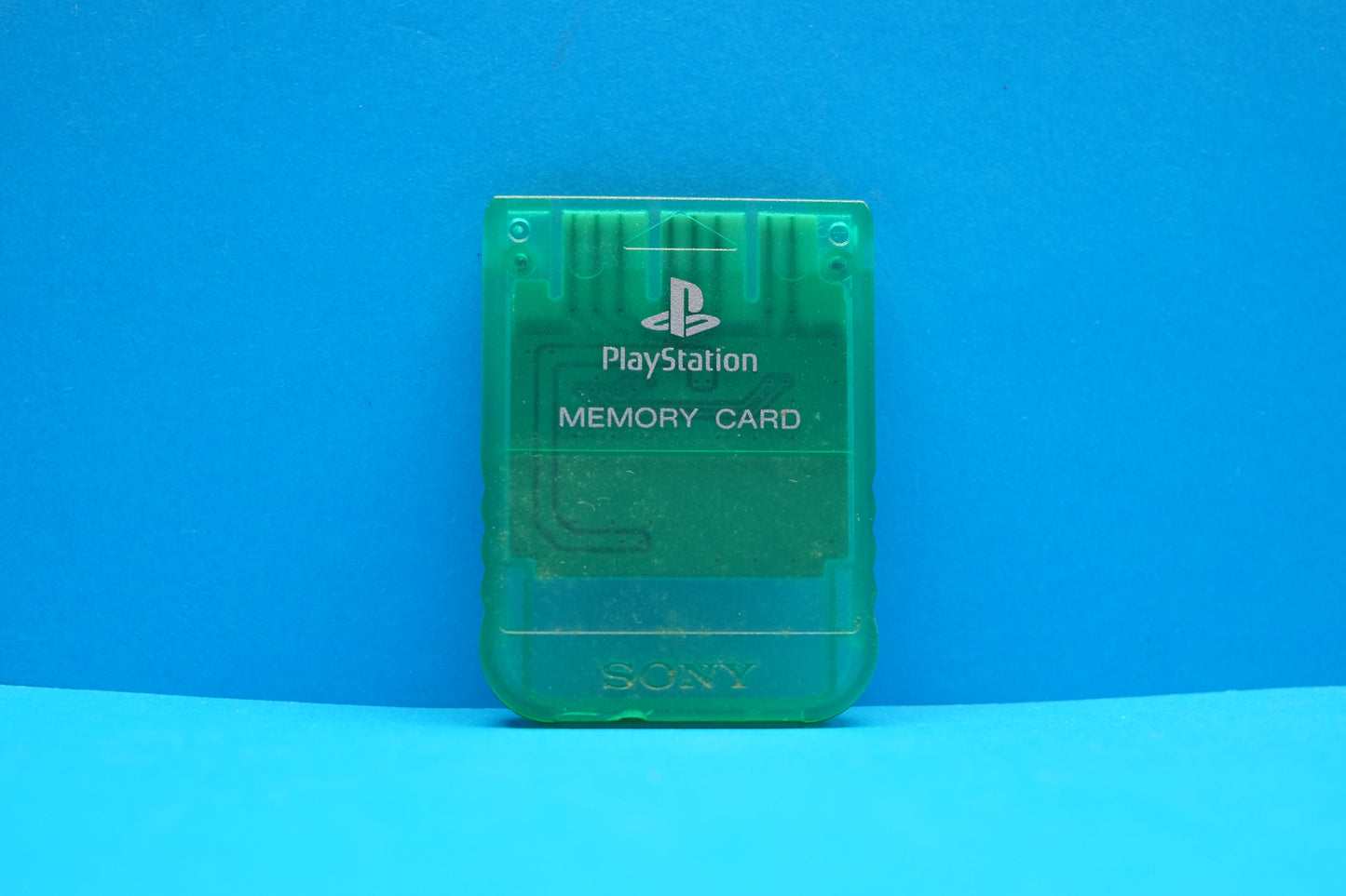 Official Playstation 1 (Transparent Green) Memory Card - Pre-Owned