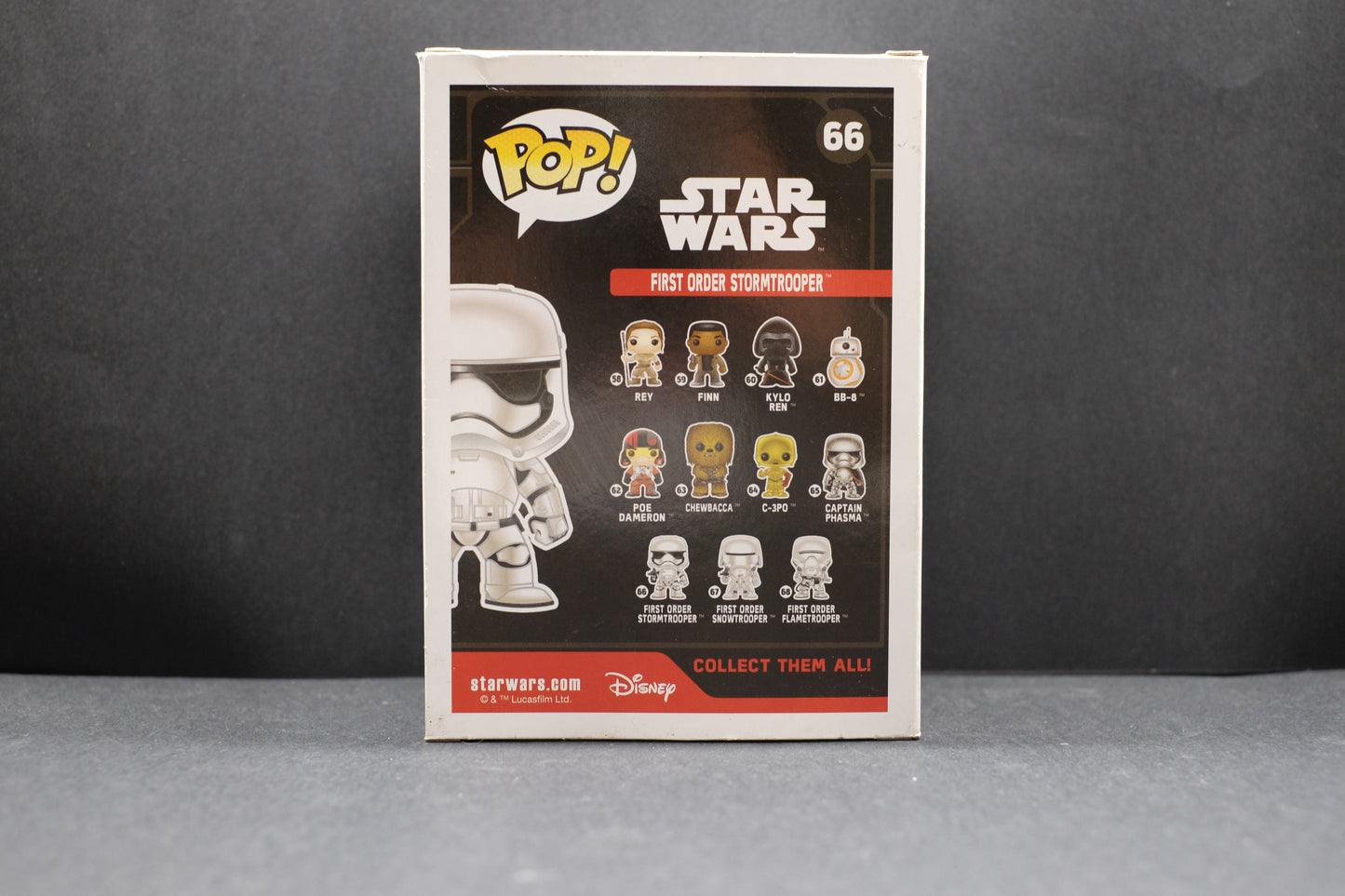 Star Wars First Order Stormtrooper (66) Funko Pop Figure - Collectables