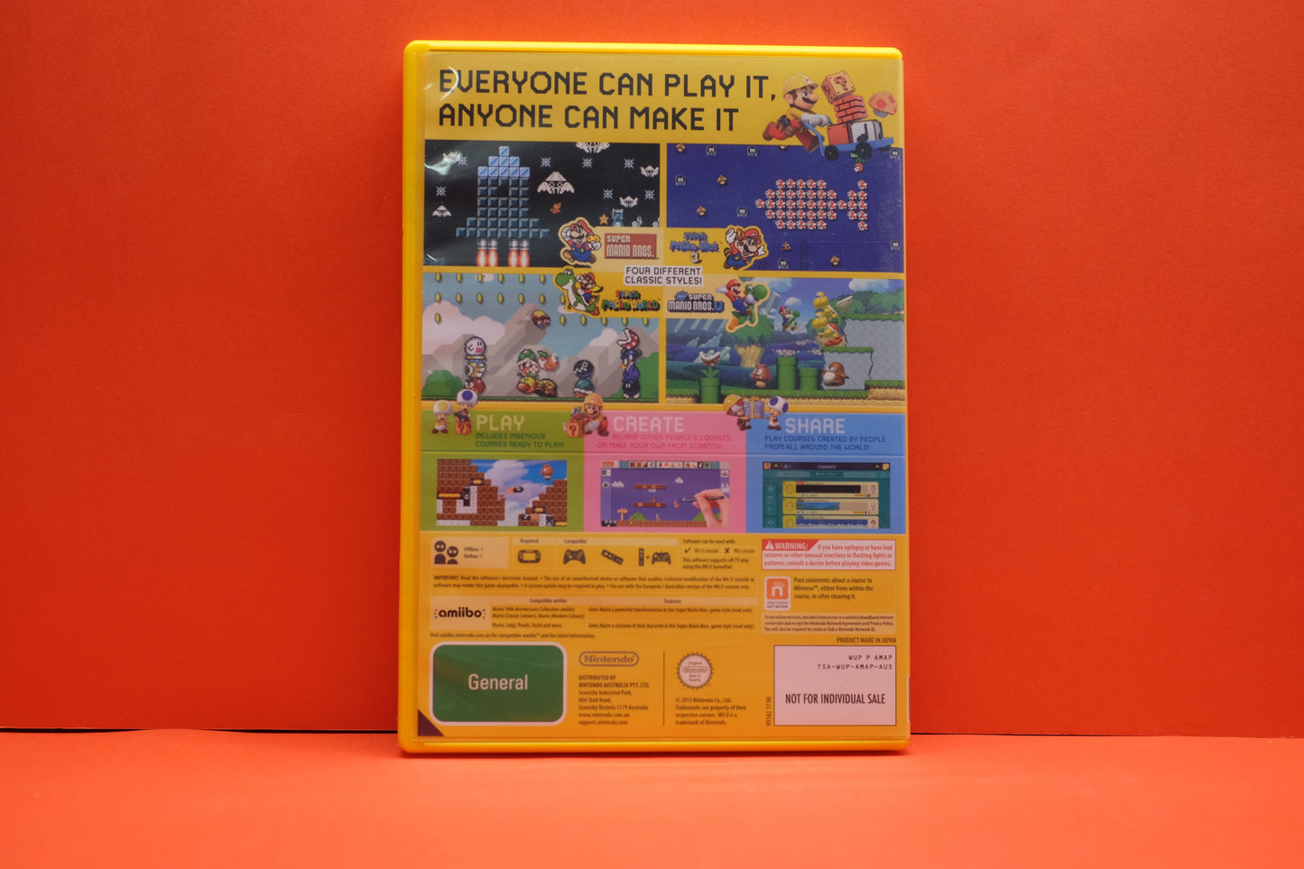 Super Mario Maker *No Manual* - Nintendo Wii U - Pre-Owned