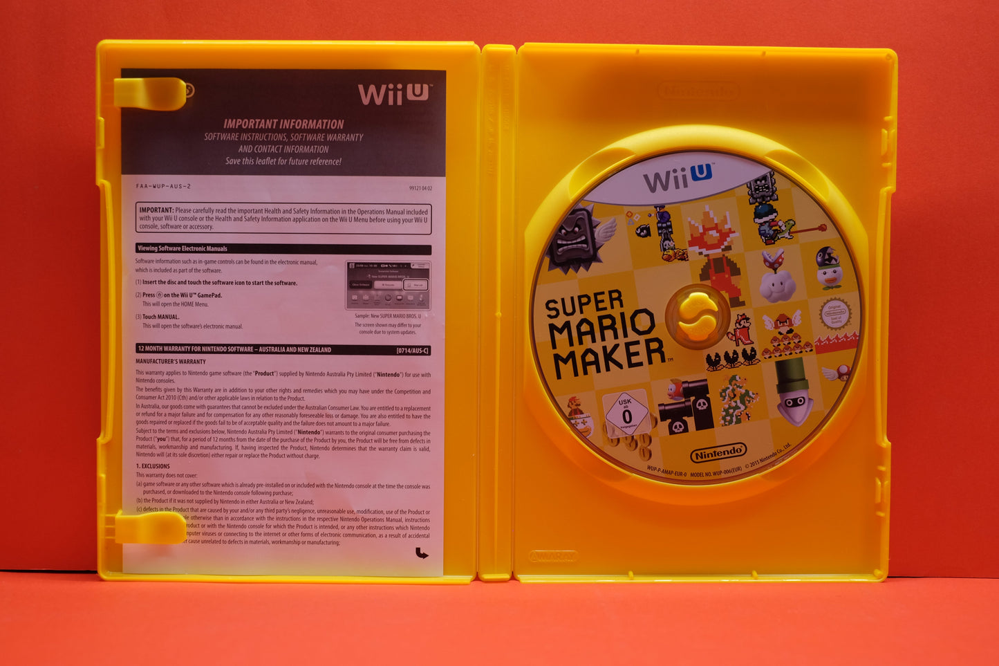 Super Mario Maker *No Manual* - Nintendo Wii U - Pre-Owned