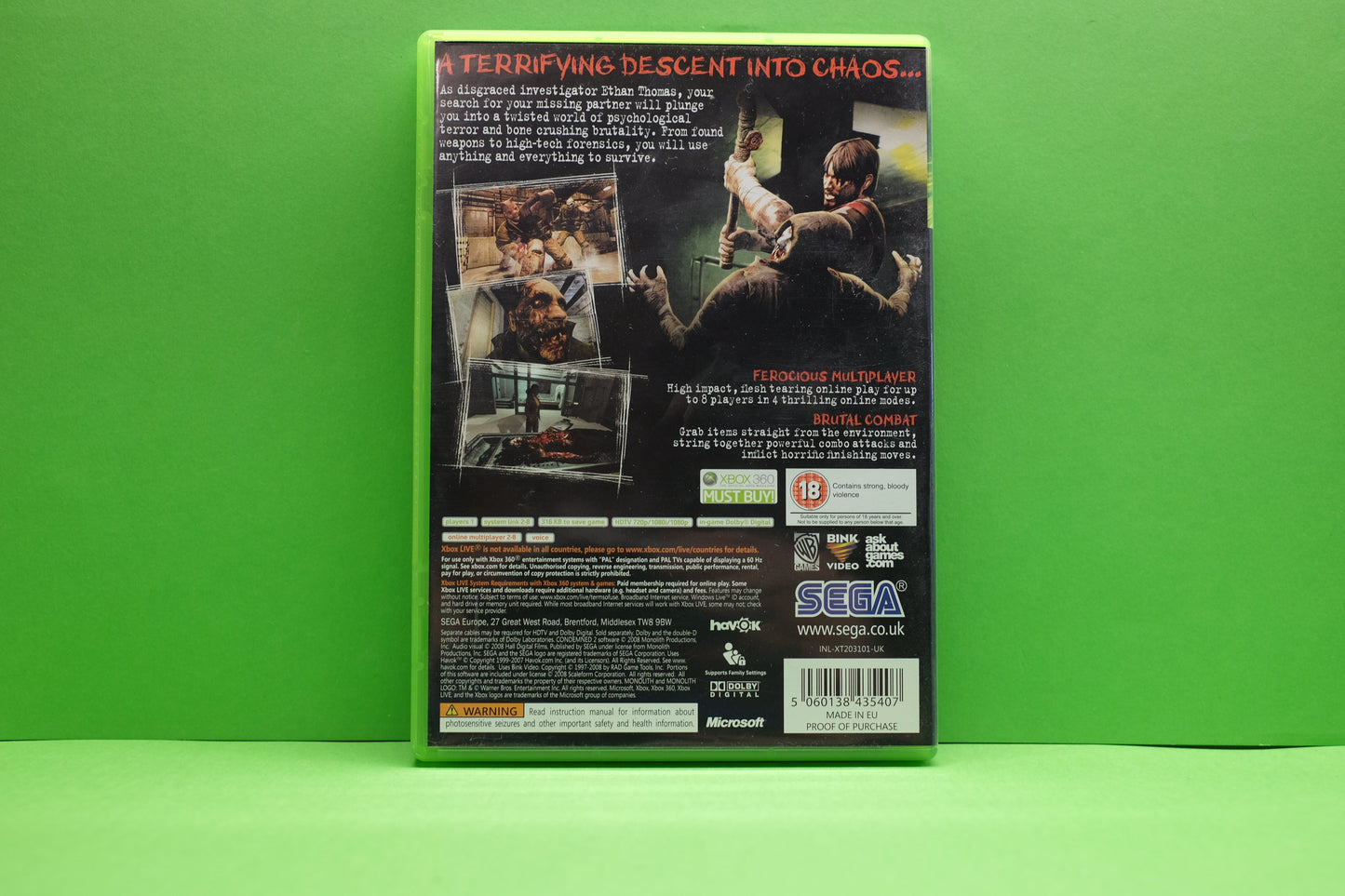 Condemned 2 - Xbox 360 - Pre-Owned