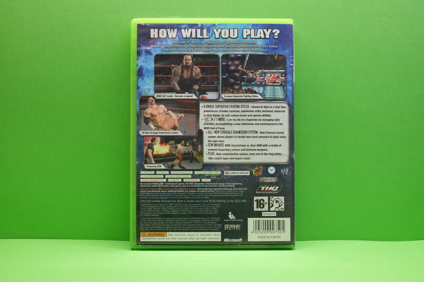 Smackdown VS Raw 2008 - Xbox 360