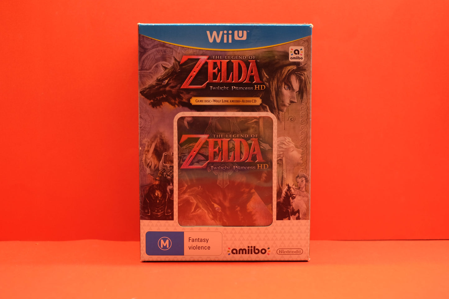 The Legend Of Zelda Twilight Princess HD Wolf Link Amiibo Set (No Audio CD) - Nintendo Wii U - Pre-Owned