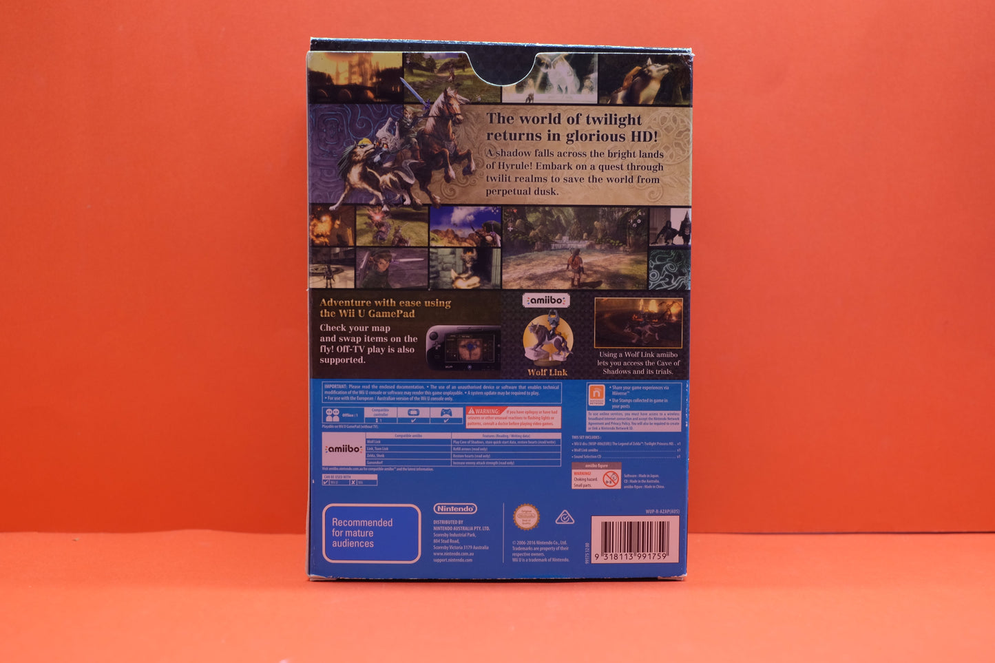 The Legend Of Zelda Twilight Princess HD Wolf Link Amiibo Set (No Audio CD) - Nintendo Wii U - Pre-Owned