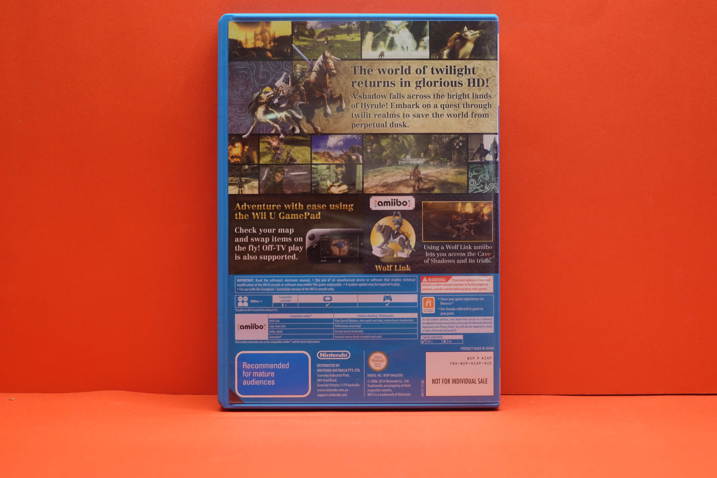 The Legend Of Zelda Twilight Princess HD Wolf Link Amiibo Set (No Audio CD) - Nintendo Wii U - Pre-Owned