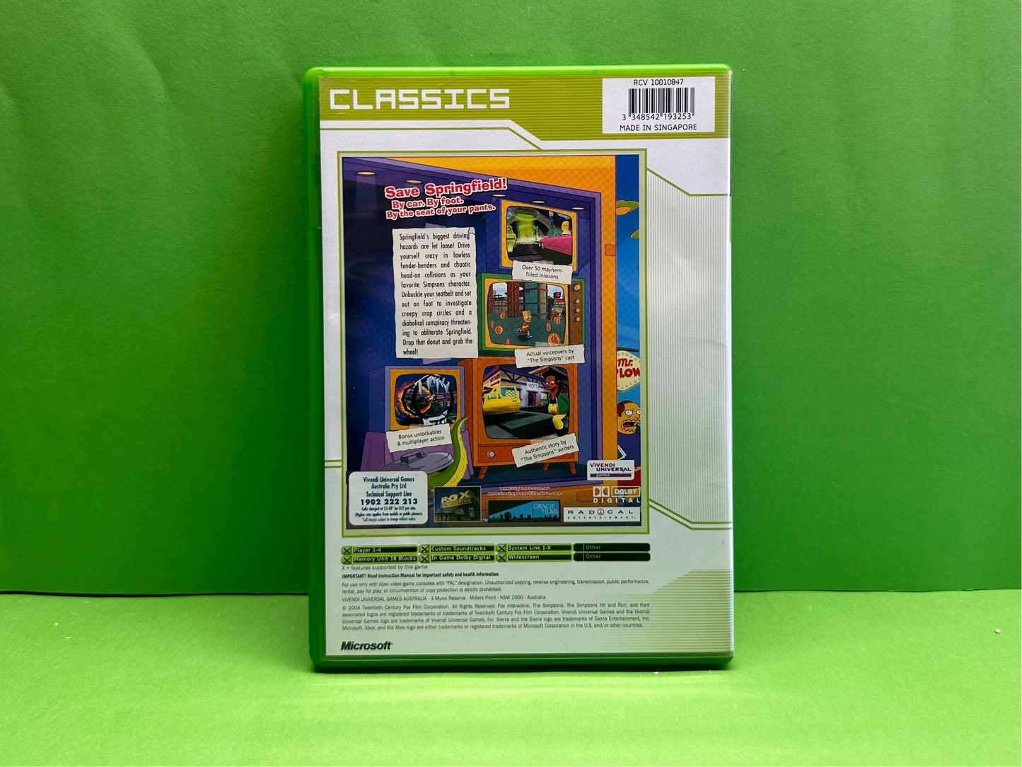 The Simpsons Hit And Run (Classics) - Xbox Original - Pre-Owned