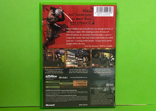 Tenchu Return From Darkness - Xbox Original - Pre-Owned
