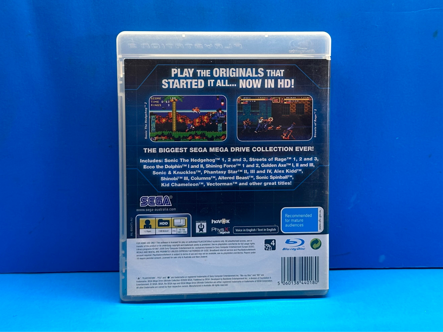 Sega Mega Drive Ultimate Collection *No Manual* - Playstation 3 - Pre-Owned