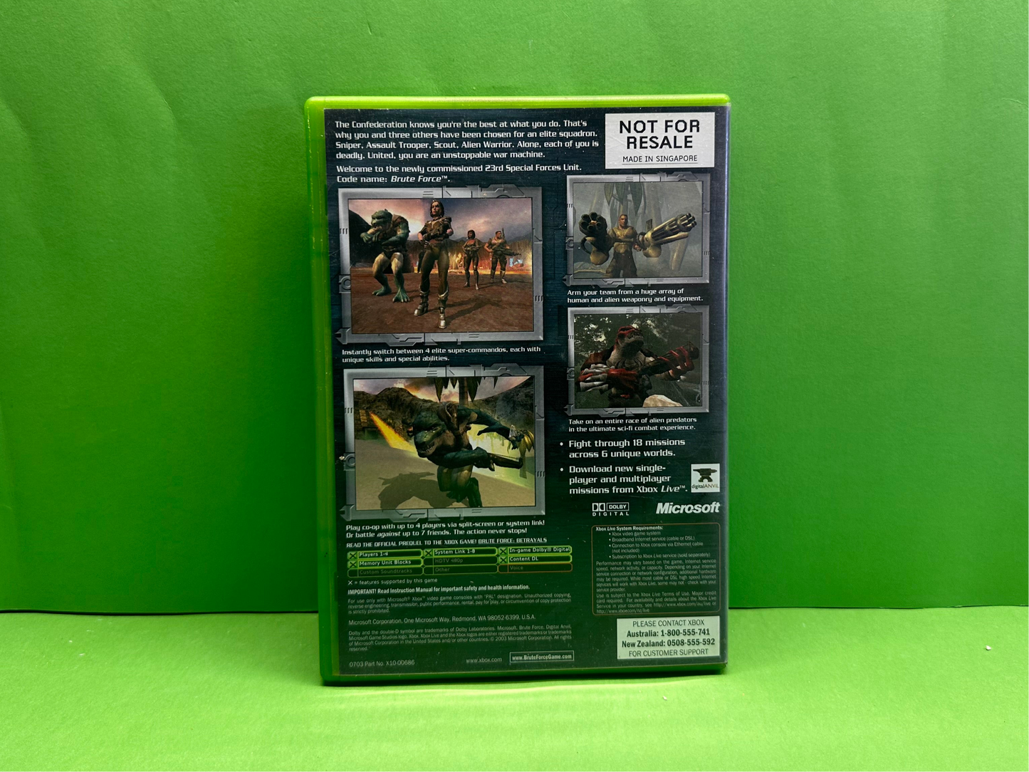 Brute Force *No Manual* - Xbox Original - Pre-Owned