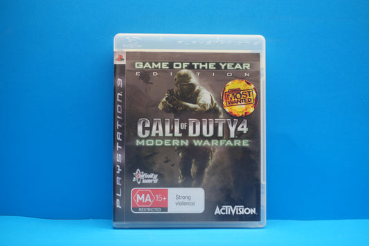 Call Of Duty 4 Modern Warfare (Game Of The Year Edition) - Playstation 3