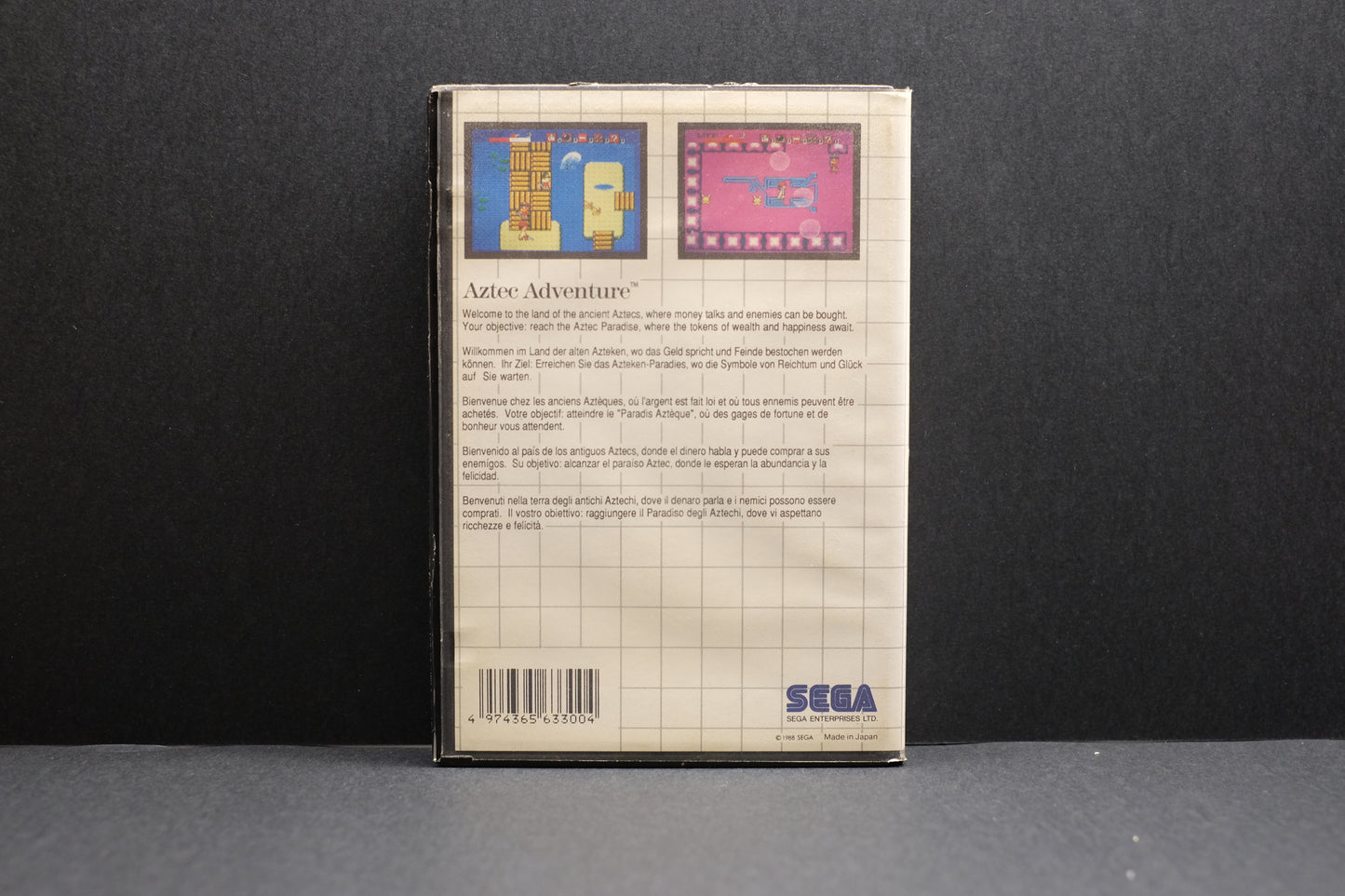 Aztec Adventure *No Manual* - Sega Master System