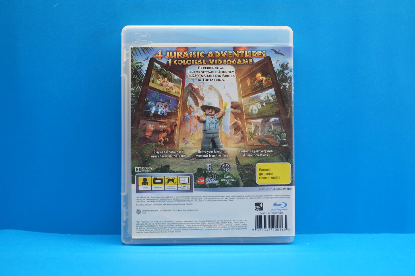 Lego Jurassic World *No Manual* - Playstation 3