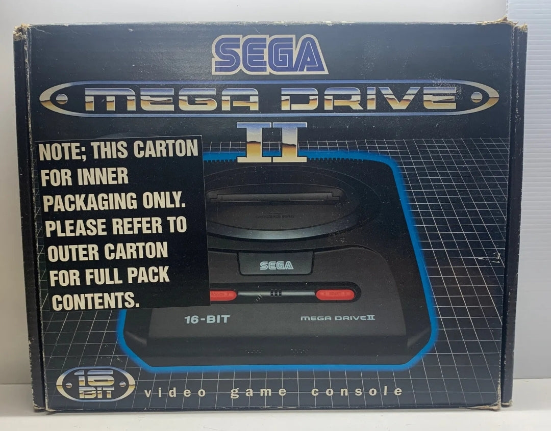 Sega Megadrive II Black Console Boxed x2 Controllers & x3 Games